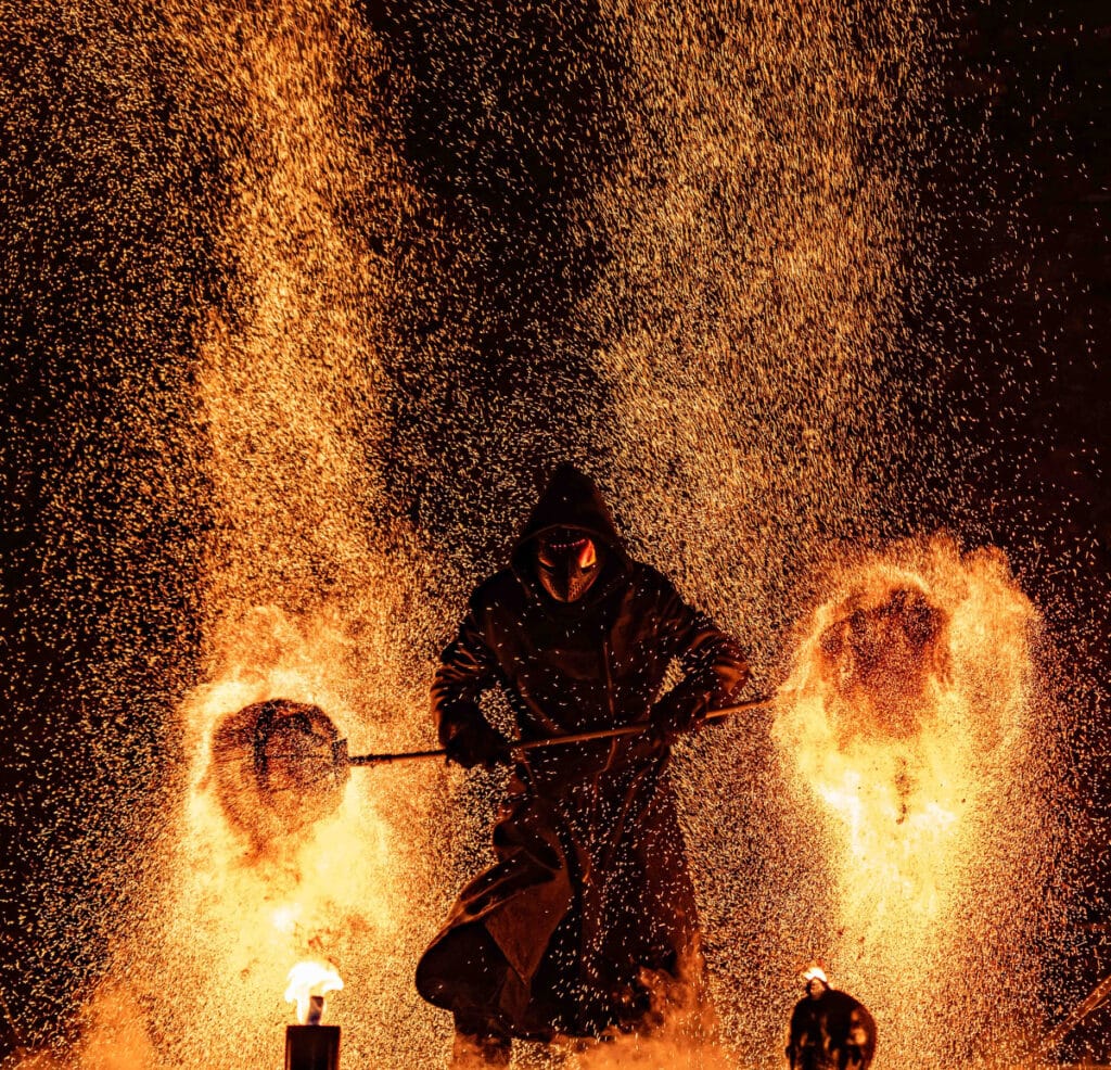 Pyro Collective at Trim Castle, Púca Festival 2024 10